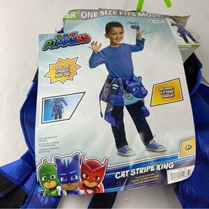 PJ Masks Cat Stripe King Youth Child Costume 3D Foam Overlay NWT One Size